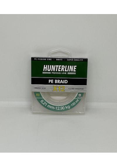Hunterline Pe Braid X12 Beyaz Örgü 0,21 MM İp Misina - 150 M