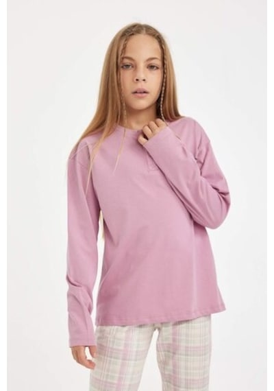 Defacto Kız Çocuk Pijama Takımı Yazı Baskılı Uzun Kollu Üst Uzun Alt D2117A824AUBR82 Bordo Defacto Kız Çocuk Pijama Takımı Yazı Baskılı Uzun Kollu Üst Uzun Alt D2117A824AUBR82 Bordo
