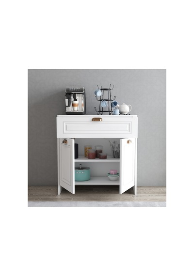 Boyalı Kapaklı Çekmeceli Çok Amaçlı Dolap - Beyaz 2 Kapaklı, 1 Çekmeceli, Raflı, Mdf 80x40x82 Cm Beyaz - 799852327 Beyaz Boyalı Kapaklı Çekmeceli Çok Amaçlı Dolap - Beyaz 2 Kapaklı, 1 Çekmeceli, Raflı, Mdf 80x40x82 Cm Beyaz - 799852327 Beyaz