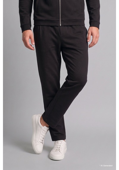 Defacto Relaxed Fit Cepli Düz Paça Uzun Boy Eşofman Altı H9524ax26wnbk81 Siyah-bk81