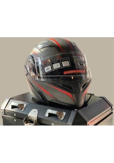 Jk-20 Jk902 Çene Pedli Güneş Vizörlü Çeneden Açılır Kask B-1 L Beden