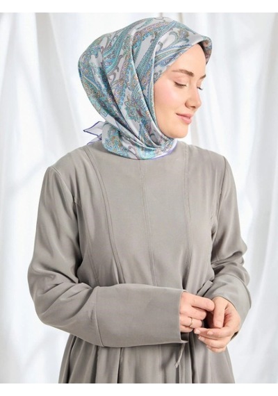 Silk Home Twill İpek Eşarp - 11542-09 Gümüş
