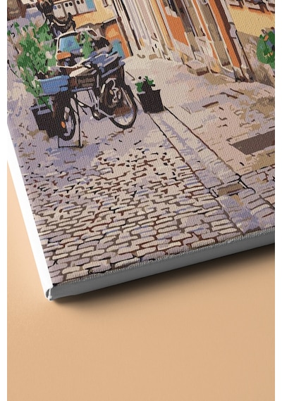 Webstyle Sayılarla Boyama Seti Kasnaklı Bavyera'da Bir Sokak 60 X 75 Cm
