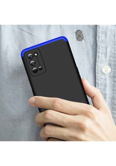 Realme 7 Pro Kılıf Zore Ays Kapak Siyah-Kırmızı
