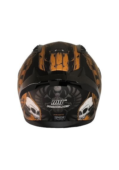 M801 Snake Anubis Motosiklet Kaskı Spoiler Mod Güneş Vizörlü Full Face Kask Çok Renkli