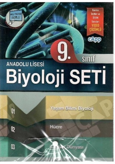Çap Yayınları 9 Sınıf Anadolu Lisesi Biyoloji Seti