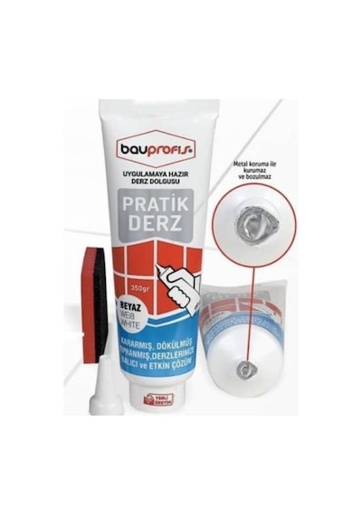 Derzmatik Beyaz Hazır Derz Dolgu 350 Gr Gaga Uçlu - Drz-359