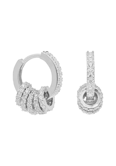 Zirkon Halka Küpe 717038 Gold Gümüş