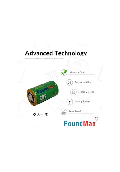 Ayrex Lityum Cr-2 Cr17355, Cr-2m, Dlcr2, Kcr2, 6206 Özel Pil, 3v 1x 1-paket
