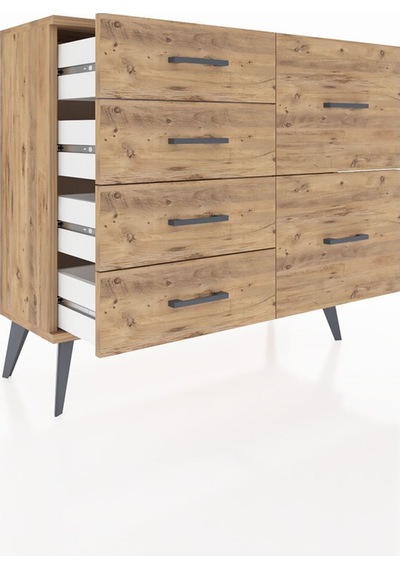 Arges Şifonyer 6 Çekmeceli 88x30x80 Çam-çam Çam Arges Şifonyer 6 Çekmeceli 88x30x80 Çam-çam Çam