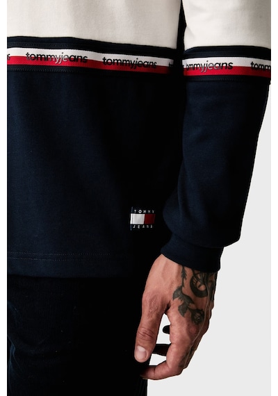 Tommy Jeans Polo Yaka Sweat Erkek Polo Yaka Sweat Dm0dm23161 C1g Lacivert