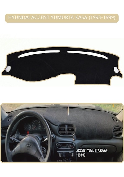 Hyundai Accent Yumurta Kasa 1993-1999torpido Koruma Halısı Bej Kenar