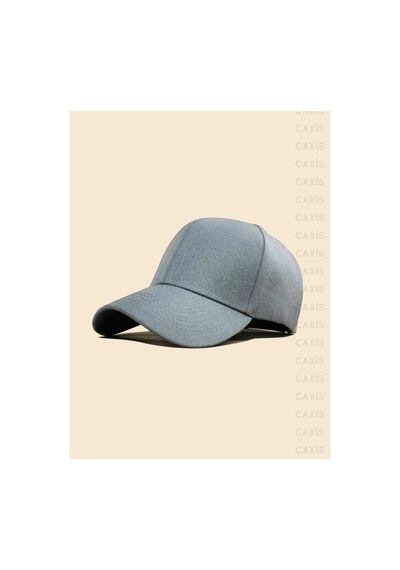 Caxis Gri Spor Şapka Unisex Arkası Cırtlı Ayarlanabilir