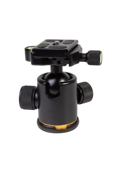 Ball-01 Tripod İçin 360 Derece Top Kafa Metal Gövde Kompakt Ball Head Aparatı