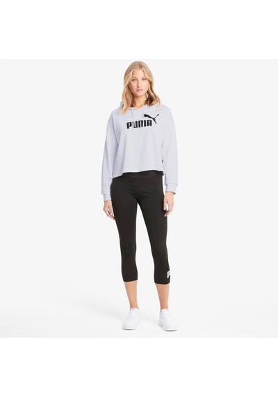 Puma Essentials Cropped Logo Rose Dust Kadın Beyaz Sweatshirt