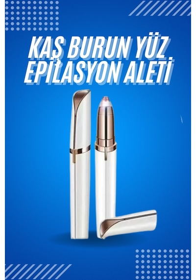 Zengemtx Tüy Kıl Alma Kaş Bıyık Unisex Yüz Bakım Epilasyon Aleti Pilli