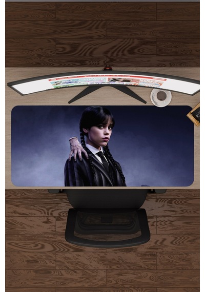 Wednesday V2 90x40 Xxl Gaming Kauçuk Kaymaz Taban Mouse Pad Fare Altlığı
