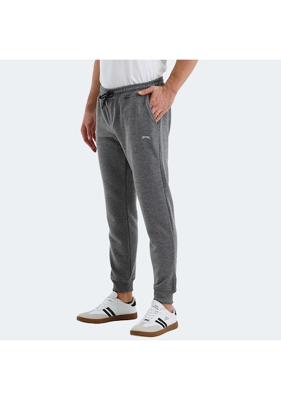Slazenger CUPA I Erkek Cepli Koyu Gri Eşofman Altı