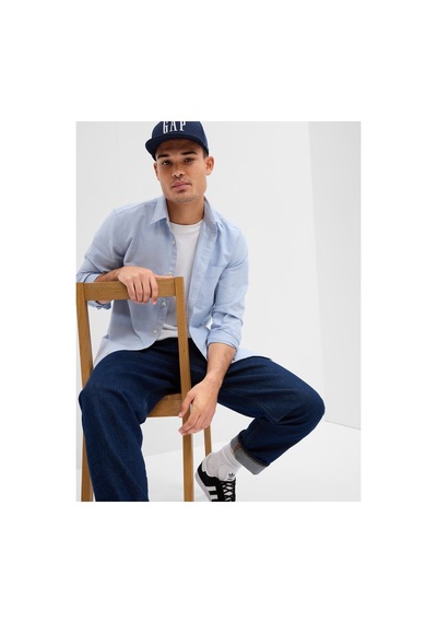Gap Standard Fit Oxford Gömlek 488512007 MAVİ