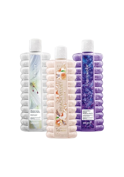 Avon Senses Lavanta, Zambak, Şeftali Vanilya Ve Orkide Kokulu Banyo Köpüğü Paketi 285 ML