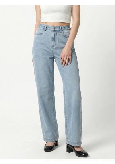 LOFT Wide Leg Regular Fit Kadın Pantolon Lf2040279 Q1.v1 Denim