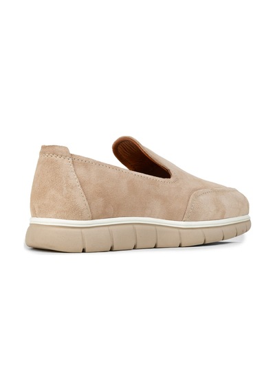 Deery Erkek Hakiki Süet Bej Loafer Ayakkabı - 02044mbeje01