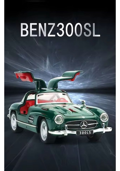 Scowetto Mercedes-benz 300 Sl Yeşil 1954 Model Klasik Araba 1/24 Ölçek Mercedes 300sl Yeşil