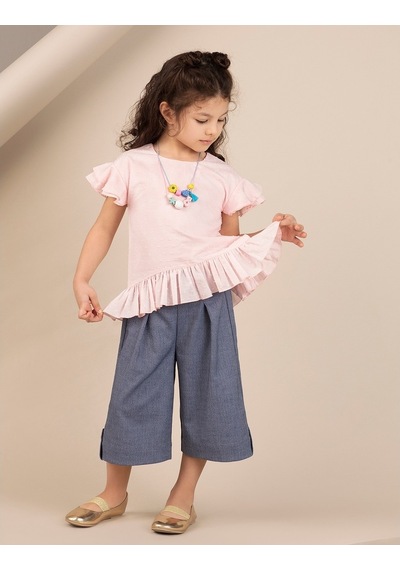 Denokids Ollie&Olla Pembe Nopeli Kız Bluz Çok Renkli