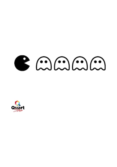Pacman Oto Cam Sticker Araba Sticker