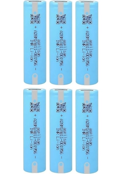 Aspilsan A28 Başlıksız Puntalı 3.7v 2900mah 25a Discharge Şarjlı Li-ıon Pil 6 Adet Set