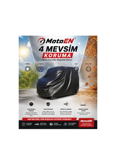 Rks D2 Elektrikli Micro Araba Brandası Siyah Oto Branda Su Geçirmez Dört Mevsim Uv İki Katmanlı Dış Ortam Örtü