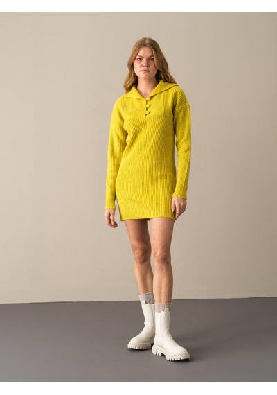 Xint Sarı Regular Fit Elbise 850838