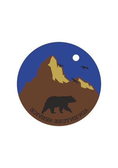 Outdoor Adventure Camping Sticker, Renkli 10 X 10 Cm