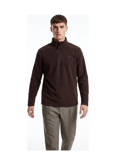 Discovery Expedition D5wm-swt3300 Kahverengi Erkek Polar Sweatshırt Koyu Kahve