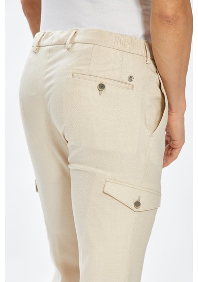 Ecer Liffey Pleated Kargo Pantolon-bej Bej