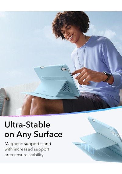iPad Uyumlu  Air 13 M2-m3 2025 Flip Kalem Kontrol Kılıf Kapaklı Kılıf