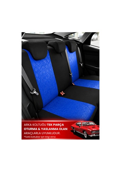 Fiat Egea Uyumlu Oto Koltuk Kılıfı Gofraj Kumaş - Tam Set 03363235