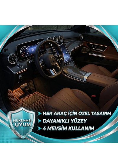 Chrysler Crossfire Coupe 2004 2008 Araca Özel Eva Oto Paspas Takımı Metal Topuksuz  İç Set