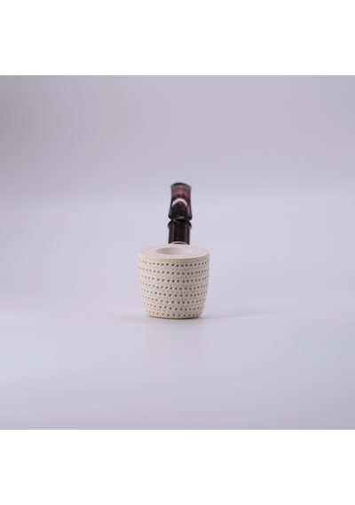 El Oyması Lületaşı Pipo %100 Blok Taş, 9mm Filtre Uyumlu Düz Taban Model