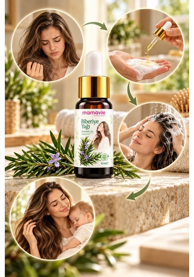 %100 Saf Biberiye Yağı 10 Ml Rosemary Oil, Saç Bakımı Ve Aromaterapi İçin Bitkisel Yağ - 937409480