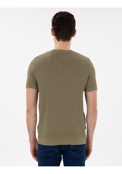 Pierre Cardin Erkek Haki Kazak /triko 50305991-vr027 Haki