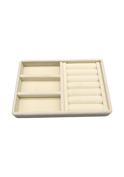 Yerli Üretim Süet Kumaş Krem Renk 22 Cm / 14 Cm Çekmece İçi