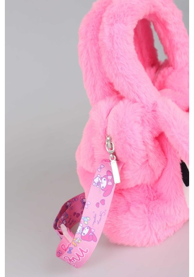 Dekomus İle Yeni Sezon Lisanslı My Melody Basıc Peluş Askılı Omuz Çantası Altın