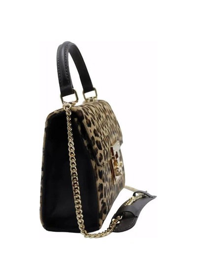 Poletto Hakiki Deri Tay Leopar-kahve Çanta El Tutmalı Cnt 757 V4 Tay-1597 Leopar