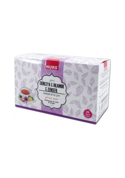 Nurs Ekinezya Ihlamur Zencefil Karışık Bitki Süzen Poşet Çay 20'li