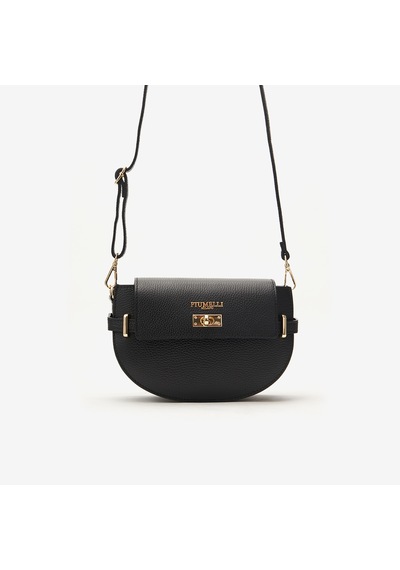 D28 Black Omuz Çantası Kadın Madame Bag Piumelli Milano siyah