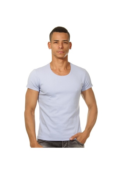Erkek Tshirt Soft Mavi