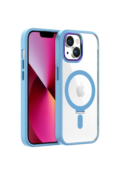 Apple Uyumlu iPhone Buff 13 Bumpermag Kılıf Sierra Blue