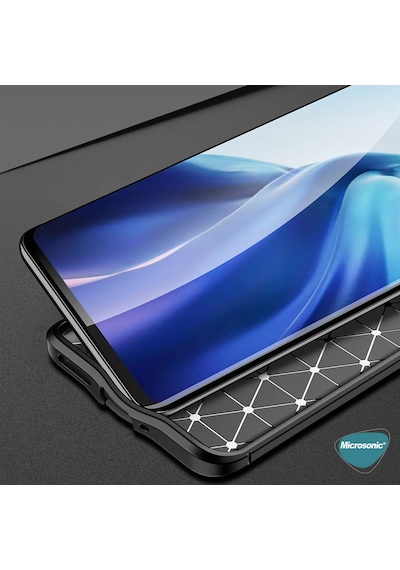 Microsonic Xiaomi Mi 12 Kılıf Deri Dokulu Silikon