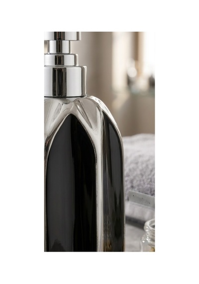Porselen Sıvı Sabunluk - Lüks Banyo Ve Mutfak Sabunluk - 350 Ml Siyah - 887961818 Siyah